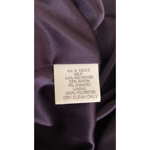 David Meister Women's Dress Size 2 Purple Cocktail Evening - Picture 8 of 8